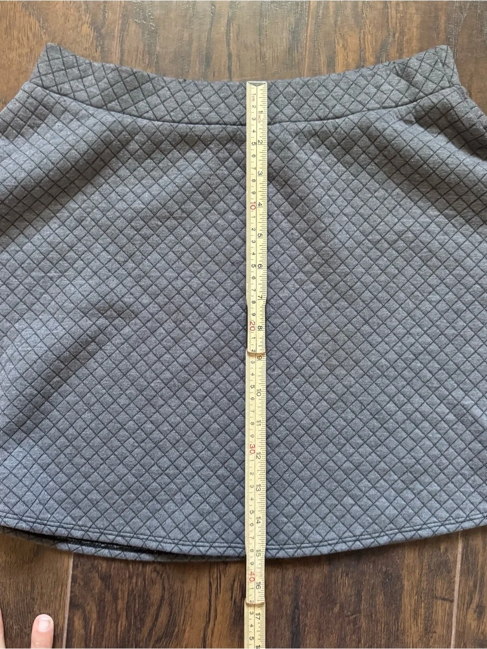 Joe B Joe Benbasset Gray W/ Black Diamond Design Skater Skirt Size Large